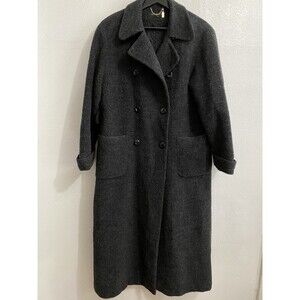 Joinus European Women’s Gray Long Wool Trench Coat 44 (US 14) L